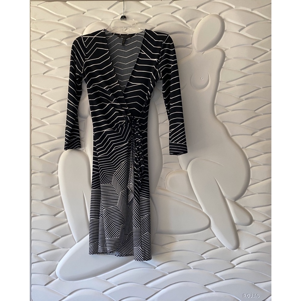 BCBG wrap dress, great for travel